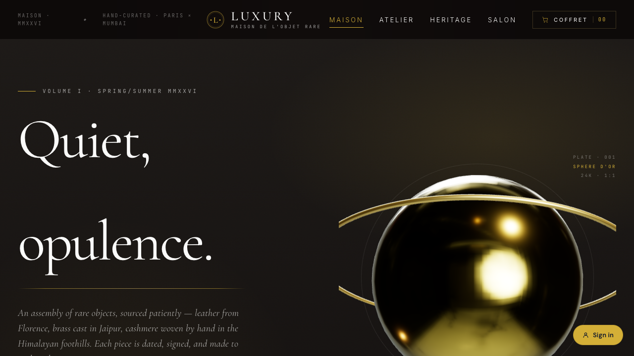 Luxury theme preview